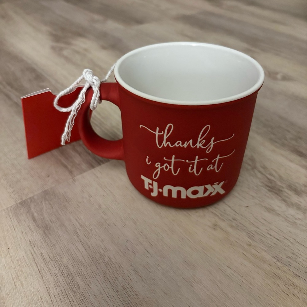 Thanks I Got It At TJ Maxx Red Viral Mug 2025 Gift Card Holder NWT